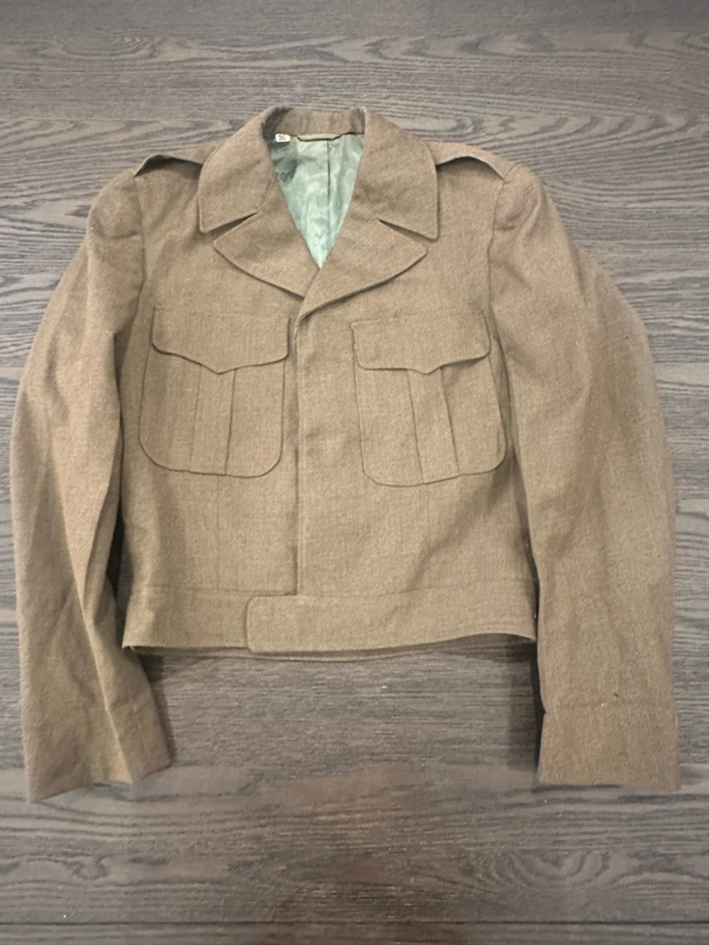 Vintage Men's WWII Military Wool Jacket